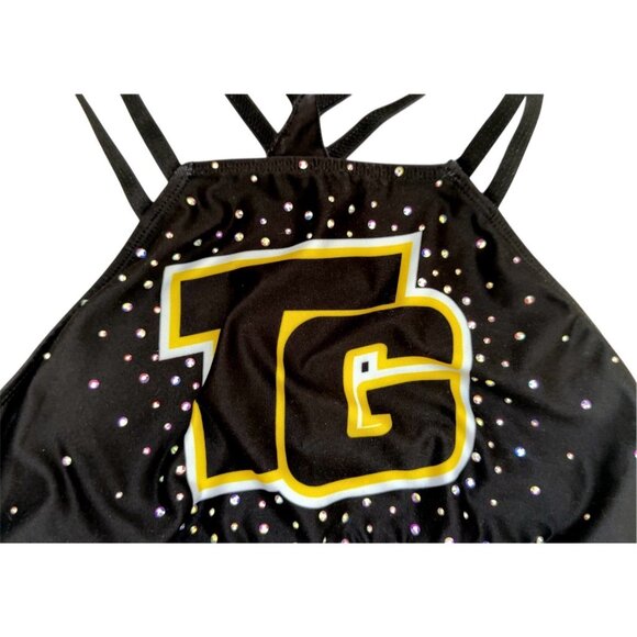 Rebel Varsity Top Gun "TG" Cheer Cheerleading Sports Bra, Medium - Picture 2 of 5